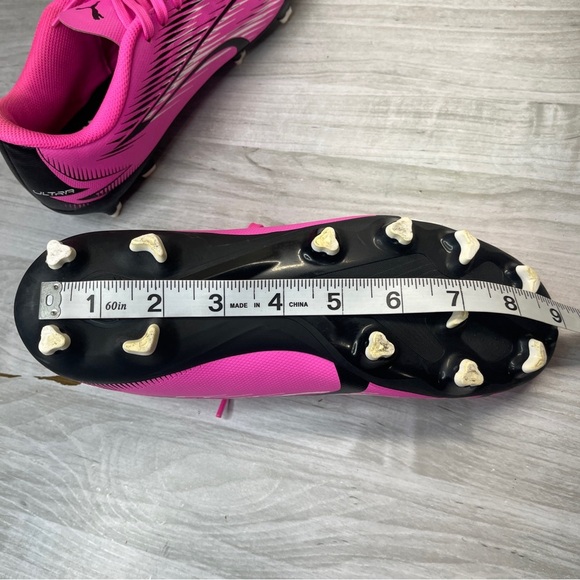 Puma Ultra Play Pink Black Soccer Cleats Girl’s Youth Size 5 - Picture 13 of 13